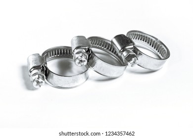 Safety Clamp Stainless On White Background Stock Photo 1234357462 ...