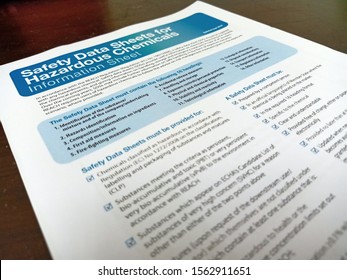 Safety Data Sheet for industry - Shutterstock ID 1562911651