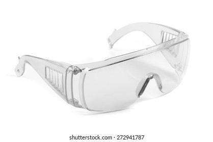 Safety Glasses Isolated On White