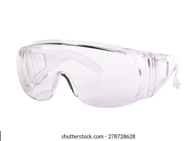 Safety Glasses Isolated On White