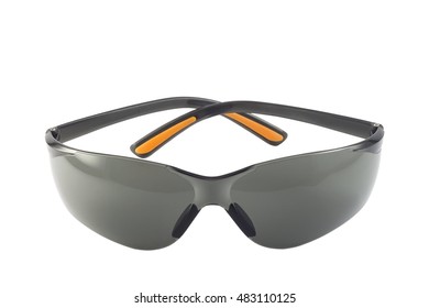 Safety Glasses Isolated On White Background