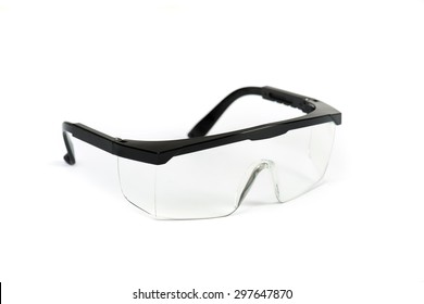 Safety Glasses On Isolated