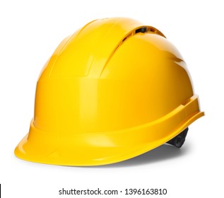 Safety hardhat isolated on white. Construction tool