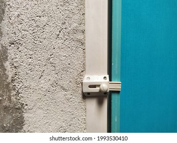 Safety Latch Or Lock Doors In Bathroom. 