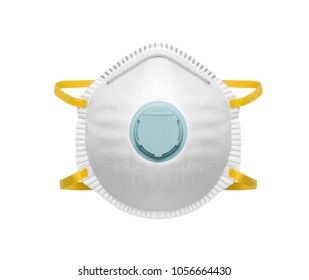 Safety Mask For Dust Protection On White Background, Including Clipping Path