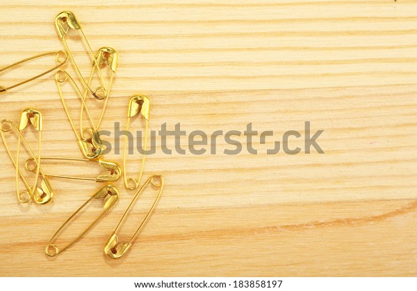 wooden safety pin