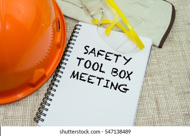 Safety Tool Box Meeting. Safety & Health At Workplace Concepts.