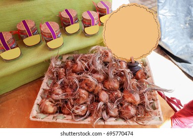Saffron in bulbs and Threads with space for text