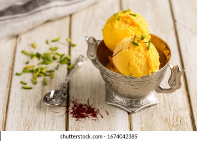 Saffron Ice Cream - Bowl