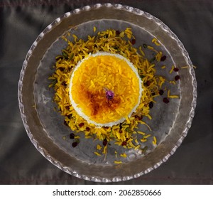 Saffron Rice In An Iranian Restaurant, Tehran