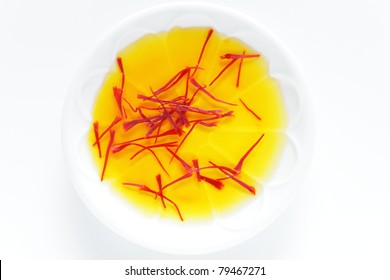 Saffron In Water, Prepare For Cooking