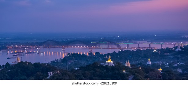 Sagaing Irrawaddy River Ava Bridge