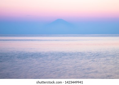 Sagami Bay And The Sunset Of Mt. Fuji