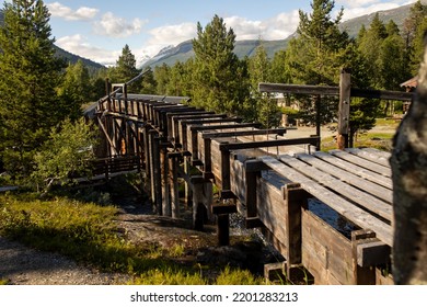 Sagelva Hydropower Center In Norway On A Summer Day