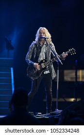 Saginaw, MI / USA - March 20, 2018: Tommy Shaw With Styx Performs Live At The Dow Event Center.