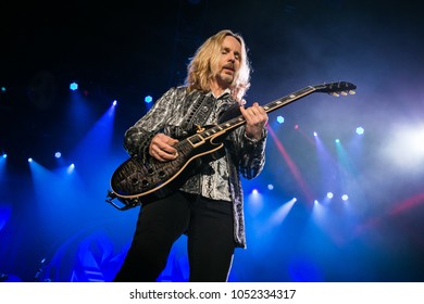 Saginaw, MI / USA - March 20, 2018: Tommy Shaw With Styx Performs Live At The Dow Event Center.