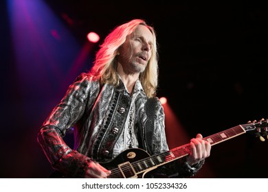 Saginaw, MI / USA - March 20, 2018: Tommy Shaw With Styx Performs Live At The Dow Event Center.