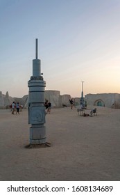 Sahara Desert, Tunisia - 2020: Sets For The Movie Star Wars