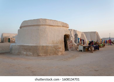 Sahara Desert, Tunisia - 2020: Sets For The Movie Star Wars