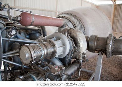 SAHUARITA, ARIZONA - DECEMBER 3, 2013: The Fuel System Of The Stage 2 Rocket Engine For The Titan II Missile, At The Titan Missile Museum.