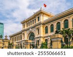 Saigon Central Post Office in the downtown Ho Chi Minh City, Vietnam. Translation: "General Post Office Ho Chi Minh City"