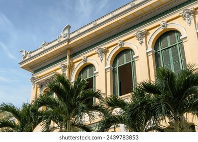 Saigon Central Post Office. Heritage tourist attraction and famous building in Ho Chi Minh City, Vietnam