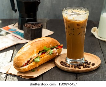 Saigon Milk Coffee With Bread