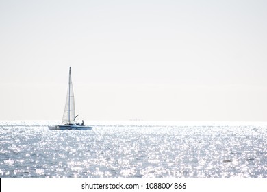 Sail Boat Isolated Background - Shutterstock ID 1088004866