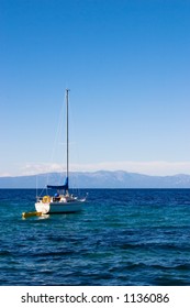 Sail Boat On Lake Tahoe