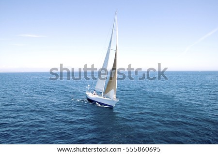 Sail Boat on Ocean