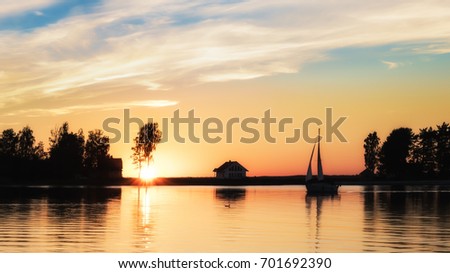 Sail in the sunset
