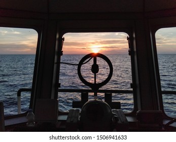 sail while watching the sunset