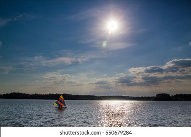 Sailboat In The Afternoon Sun.