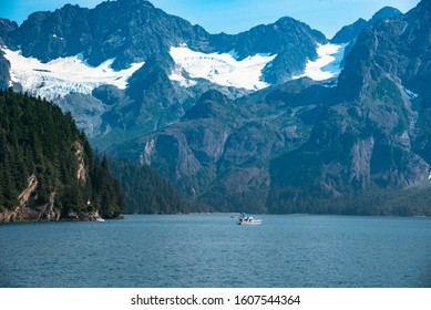 Sailboat In The Artic Ocean Off The Coast Of Alaska