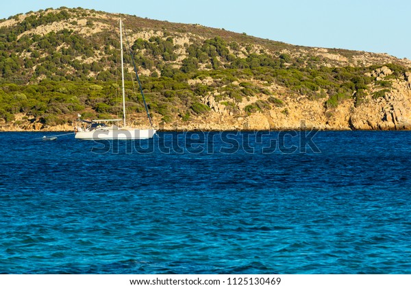 Sailboat Crystal Clear Waters Sardinia Stock Photo Edit Now