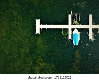 Sailboat Docked On Lake Monona