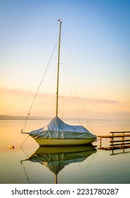 sailboat at the lake starnberger see - Tutzing - bavaria