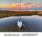 Sailboat on the Apalachicola river