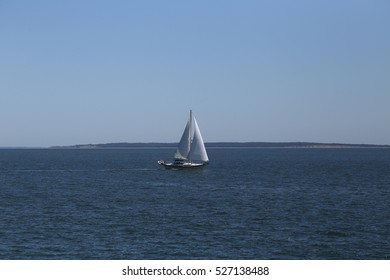 Sailboat On Long Island Sound, New York