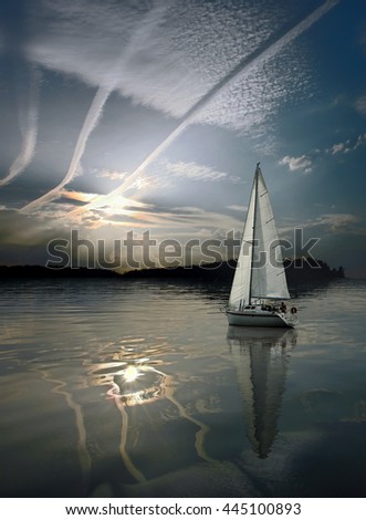 Similar – Image, Stock Photo Outside at the lake II