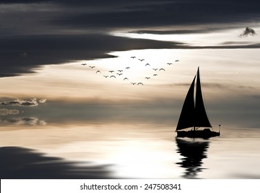 Sailboat At Sea