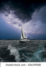 Stormy Sea Boat Images, Stock Photos &amp; Vectors Shutterstock