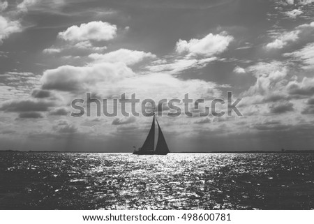 Image, Stock Photo dark Sail Lifestyle