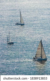 Sailboats Off Angel Island, California/USA-10/18/20