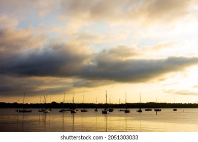 Sailboats On Lake In White Bear Lake Minnesota