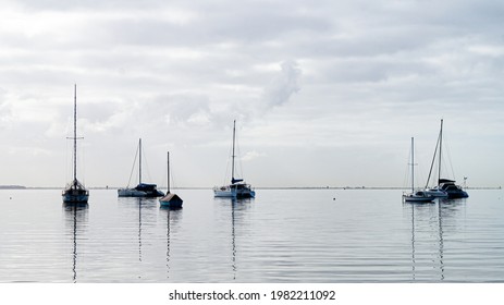 Sailboats On Port Phillip Bay