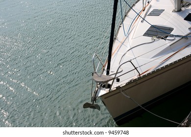 Sailing Boat Bow Glistening Sea Water Stock Photo 9459748 | Shutterstock