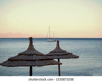 Sailing Boats In Datça Bay In Turkey