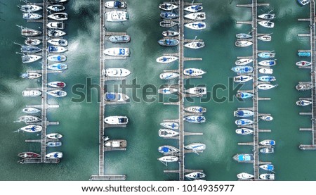 Similar – Image, Stock Photo Aerial View Of Luxury Yachts And Boats In Port At The Black Sea