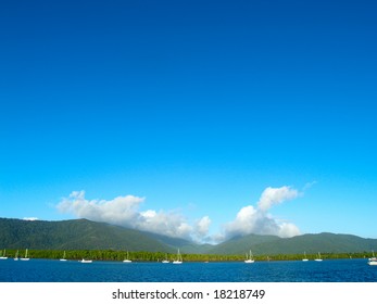 Sailing Boats In The Water At Cairns (Queensland, Australia)